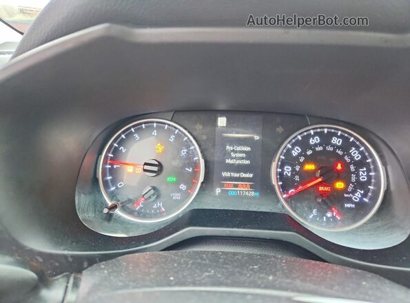 JTMG1RFV3KJ003006 2019 TOYOTA RAV4 Gray Вид щитка приладів