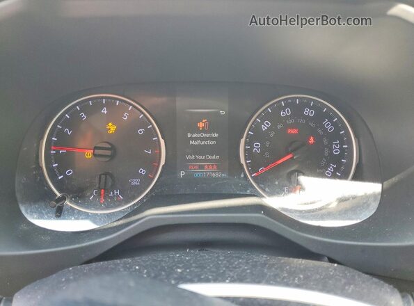 JTMH1RFV1KD503720 2019 TOYOTA RAV4 White Widok zestawu wskaźników
