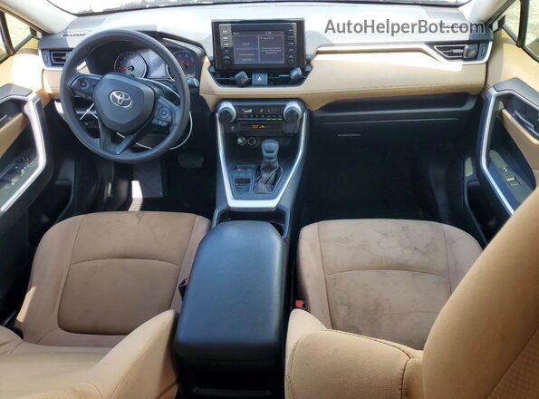 JTMH1RFV1KD503720 2019 TOYOTA RAV4 White Widok deski rozdzielczej