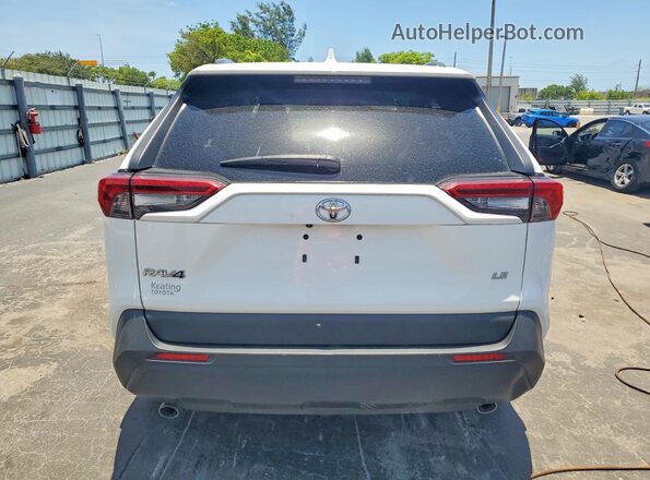 JTMH1RFV1MD071925 2021 TOYOTA RAV4 White Вид ззаду