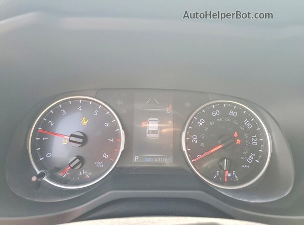 JTMH1RFV1MD071925 2021 TOYOTA RAV4 White Вид щитка приладів