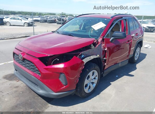 JTMH1RFV8KJ004284 2019 TOYOTA RAV4 Red Front left