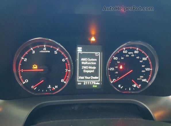 JTMJFREV2GJ065254 2016 TOYOTA RAV4 Black Instrument cluster view