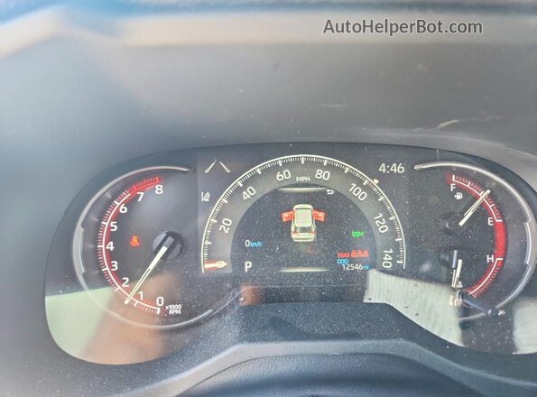 JTMK1RFV2SD139605 2025 TOYOTA RAV4 Black ხელსაწყოთა პანელის ხედი