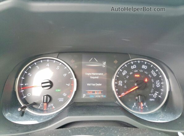 JTMK1RFV5KD018017 2019 TOYOTA RAV4 Burgundy 