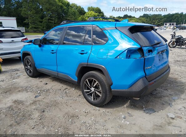 JTMK1RFV8KD019341 2019 TOYOTA RAV4 Blue Հետևի ձախ