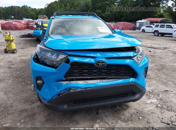 JTMK1RFV8KD019341 2019 TOYOTA RAV4 Blue Սալոնի հետևի տեսք