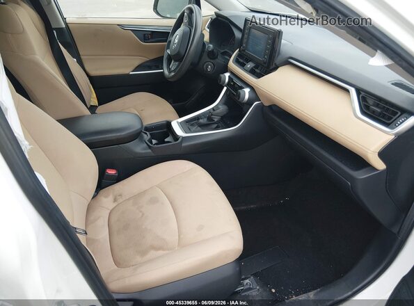 JTMK1RFV9KJ008639 2019 TOYOTA RAV4 White წინა სალონის ხედი