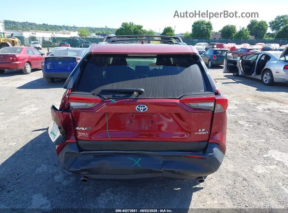 JTMLWRFV0ND565593 2022 TOYOTA RAV4 HYBRID Красный 