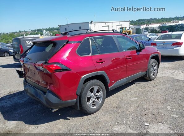 JTMLWRFV0ND565593 2022 TOYOTA RAV4 HYBRID Красный Задняя правая четверть