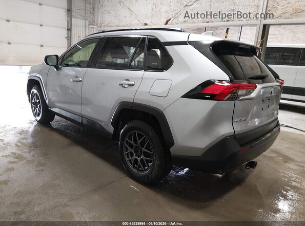 JTMLWRFV1KD013998 2019 TOYOTA RAV4 HYBRID Серебряный Задняя левая четверть