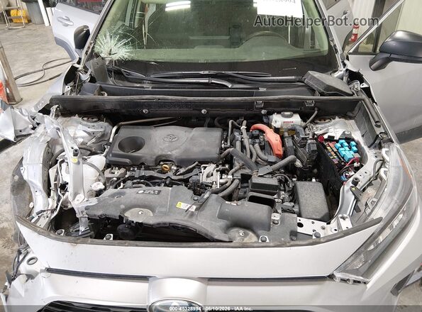 JTMLWRFV1KD013998 2019 TOYOTA RAV4 HYBRID Серебряный Вид сзади