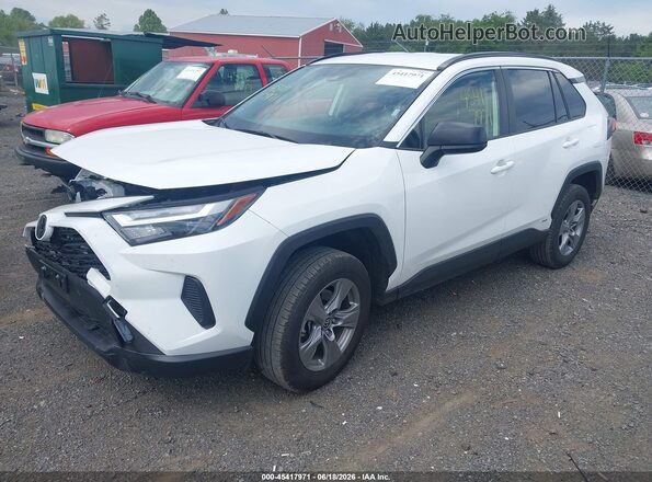 JTMLWRFVXSD310736 2025 TOYOTA RAV4 HYBRID White Առջևի ձախ երեք քառորդ տեսարան