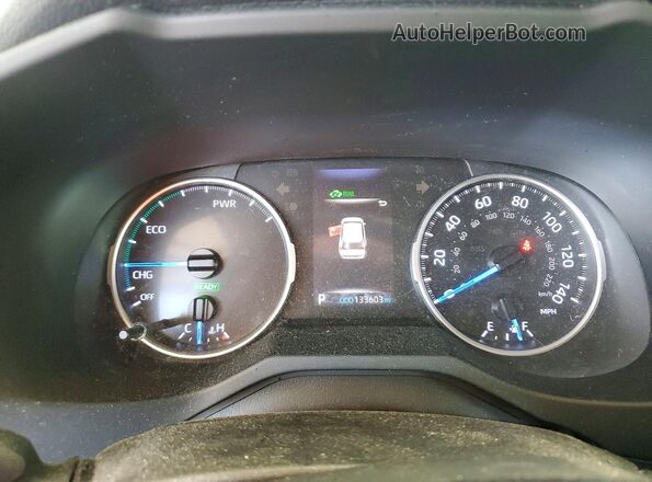 JTMM6RFV5MD014823 2021 TOYOTA RAV4 White Instrument cluster view
