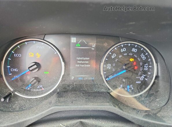 JTMMWRFV0KD028447 2019 TOYOTA RAV4 Серебряный Вид щитка приборов