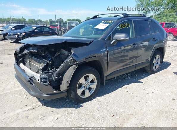 JTMMWRFV2KD034766 2019 TOYOTA RAV4 HYBRID Gray წინა მარცხენა ხედი სამი მეოთხედიდან