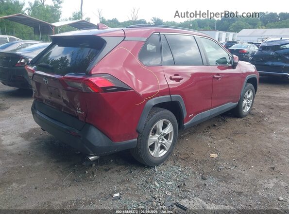 JTMMWRFV5KD524554 2019 TOYOTA RAV4 HYBRID Red უკანა მარჯვენა