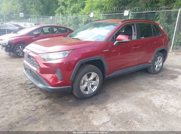 JTMMWRFV5KD524554 2019 TOYOTA RAV4 HYBRID Red წინა მარცხენა ხედი სამი მეოთხედიდან
