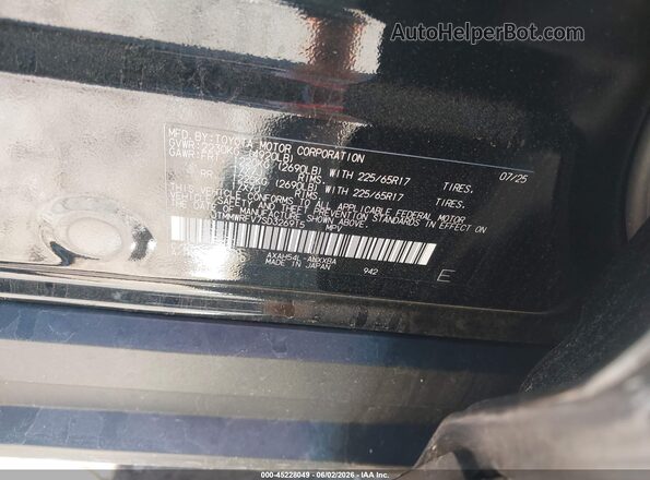 JTMMWRFV7SD326915 2025 TOYOTA RAV4 Black Вид підкапотного простору