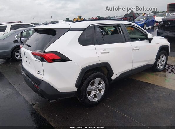 JTMMWRFVXKD009095 2019 TOYOTA RAV4 HYBRID Белый Задняя правая четверть