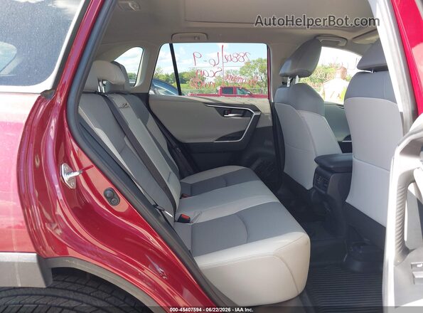 JTMN1RFV5KD517946 2019 TOYOTA RAV4 Maroon Vista de la etiqueta del VIN