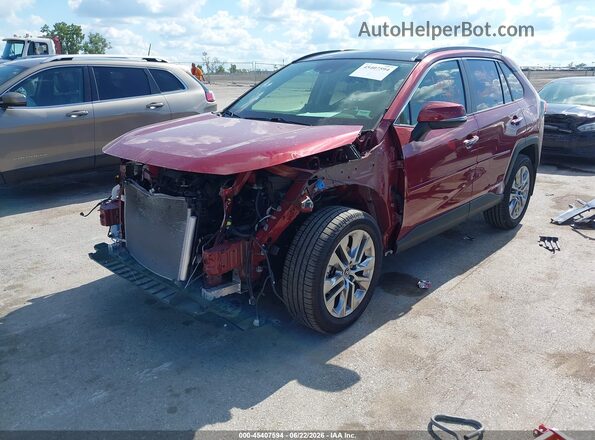 JTMN1RFV5KD517946 2019 TOYOTA RAV4 Maroon Vista tres cuartos delantera izquierda