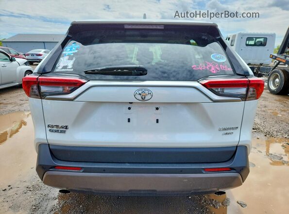 JTMN1RFV7KD003905 2019 TOYOTA RAV4 White Հետևի տեսք