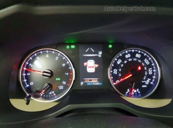 JTMP1RFV2KJ002977 2019 TOYOTA RAV4 Белый Вид щитка приборов
