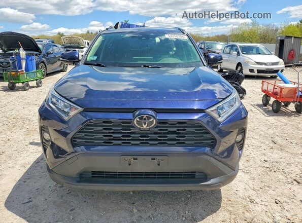 JTMP1RFV3KD043939 2019 TOYOTA RAV4 Blue Դիմացի տեսք