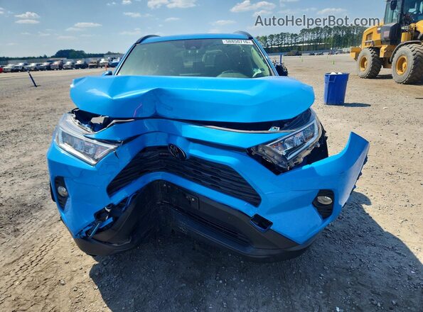 JTMP1RFV4KD503870 2019 TOYOTA RAV4 Blue წინა ხედი