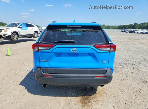 JTMP1RFV4KD503870 2019 TOYOTA RAV4 Blue უკანა ხედი