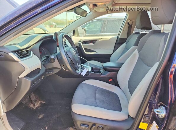 JTMP1RFV7KJ002263 2019 TOYOTA RAV4 Blue Սալոնի դիմացի տեսք
