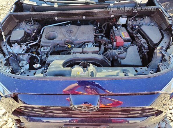JTMP1RFV7KJ002263 2019 TOYOTA RAV4 Blue Սալոնի հետևի տեսք