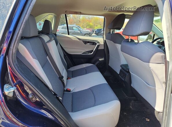 JTMP1RFV7KJ002263 2019 TOYOTA RAV4 Blue Հետևի նստատեղերի տեսք