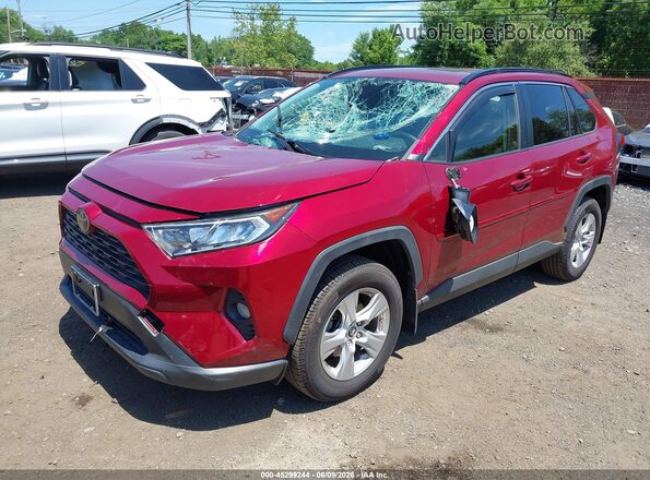 JTMP1RFV8KD014498 2019 TOYOTA RAV4 Красный Передняя левая четверть