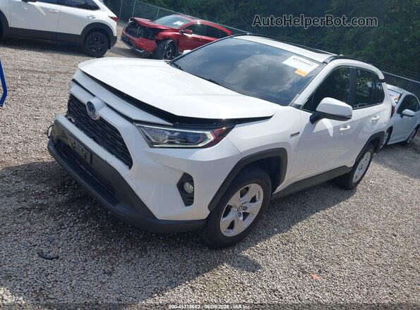 JTMR6RFV6LD001325 2020 TOYOTA RAV4 HYBRID White წინა მარცხენა ხედი სამი მეოთხედიდან