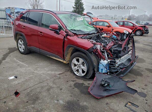 JTMR6RFV7LD004671 2020 TOYOTA RAV4 Maroon Przód prawy