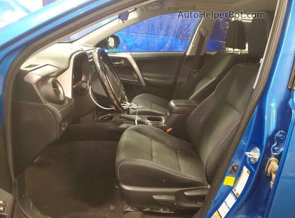 JTMRFREV0GJ085196 2016 TOYOTA RAV4 Blue Front interior view