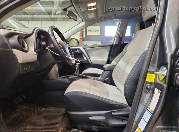 JTMRFREV1GD190344 2016 TOYOTA RAV4 Gray Front interior view