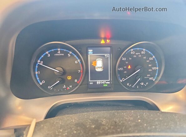 JTMRFREV4JJ254336 2018 TOYOTA RAV4 Blue Вид щитка приладів