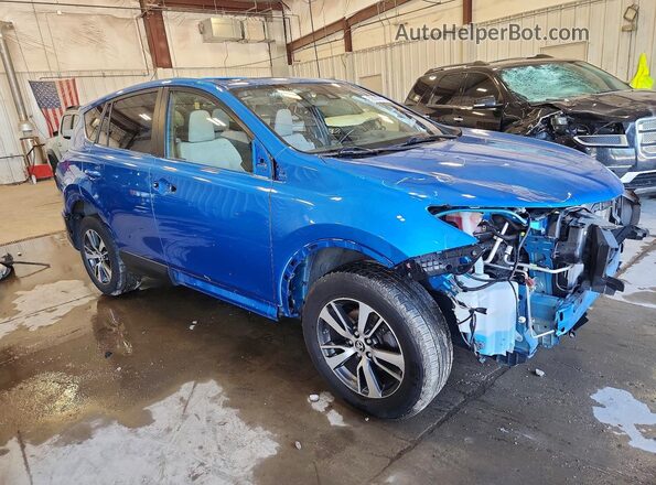 JTMRFREV4JJ254336 2018 TOYOTA RAV4 Blue Передня права чверть