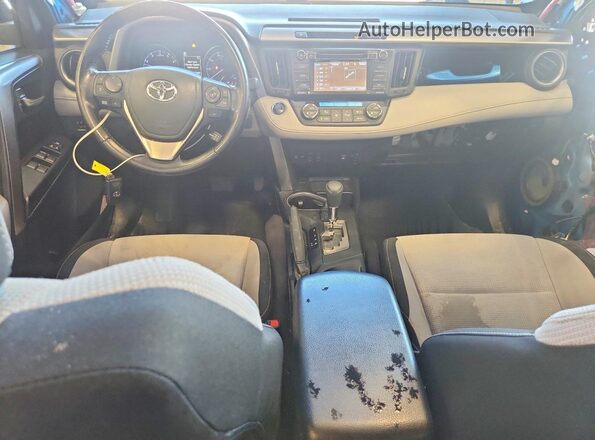 JTMRFREV4JJ254336 2018 TOYOTA RAV4 Blue Вид панелі приладів
