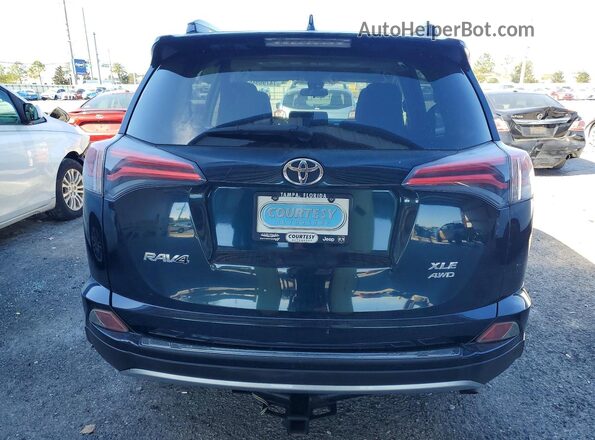 JTMRFREV4JJ727023 2018 TOYOTA RAV4 Blue Вид ззаду