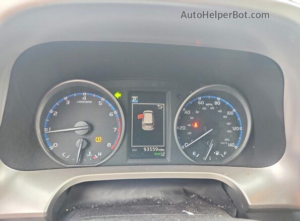 JTMRFREV4JJ730567 2018 TOYOTA RAV4 Blue Widok zestawu wskaźników