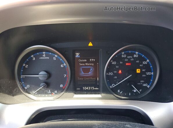 JTMRFREV5JD256997 2018 TOYOTA RAV4 White Vista del cuadro de instrumentos