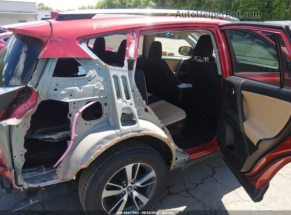 JTMRFREV6HJ145581 2017 TOYOTA RAV4 Red Vista de la etiqueta del VIN