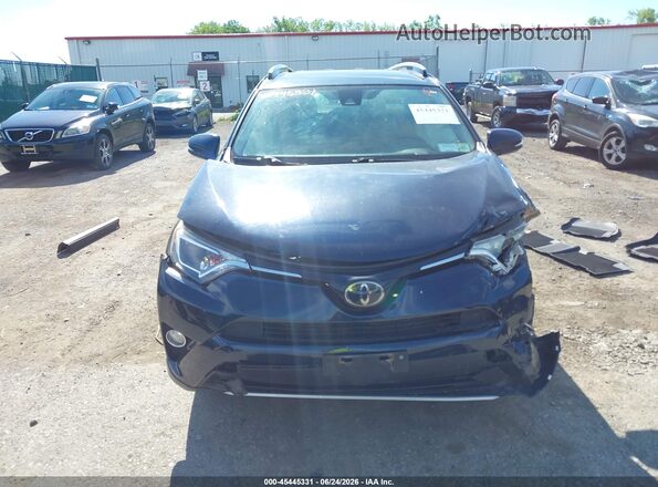 JTMRFREV6JJ733261 2018 TOYOTA RAV4 Blue ხელსაწყოთა პანელის ხედი