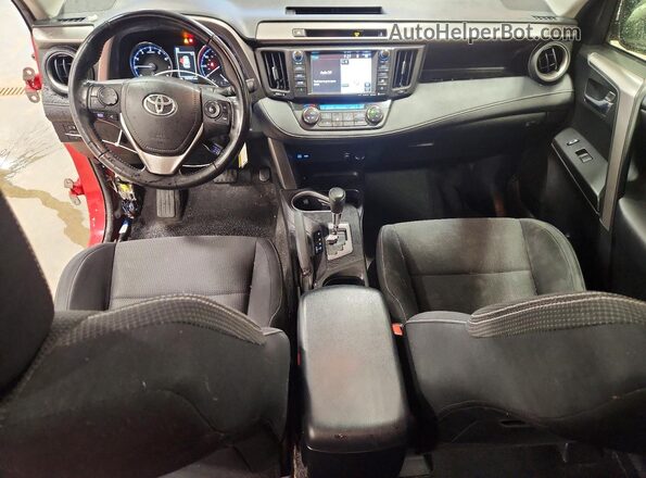 JTMRFREVXGJ080734 2016 TOYOTA RAV4 Red წინა პანელის ხედი