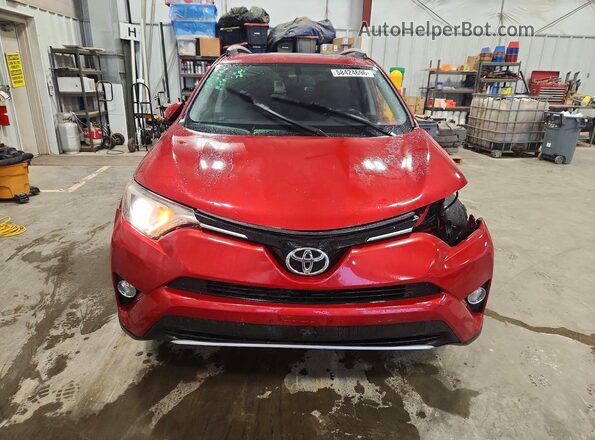 JTMRFREVXGJ080734 2016 TOYOTA RAV4 Red წინა ხედი