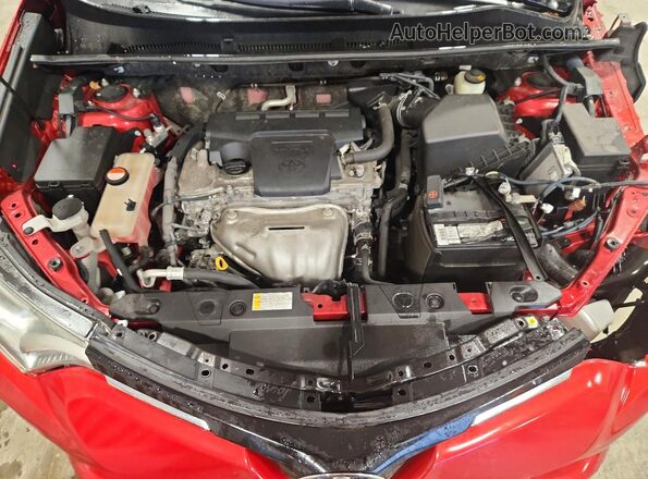 JTMRFREVXGJ080734 2016 TOYOTA RAV4 Red ძრავის განყოფილების ხედი